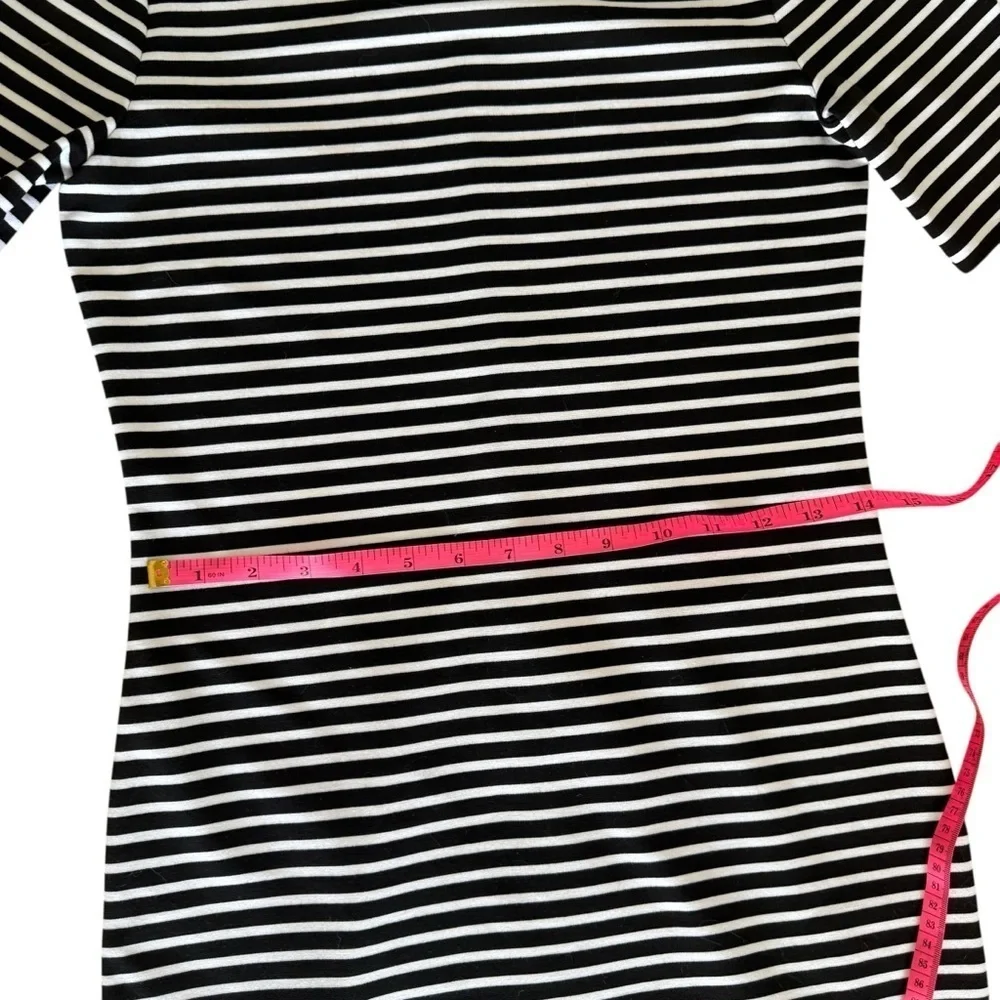 Michael Kors Black and White Sheath Mini Dress